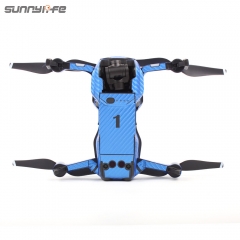 Sunnylife Waterproof PVC Carbon Grain Graphic Stickers Full Set Skin Decals for DJI MAVIC AIR