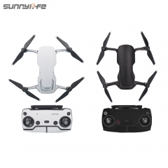 Sunnylife Waterproof PVC Carbon Grain Graphic Stickers Full Set Skin Decals for DJI MAVIC AIR