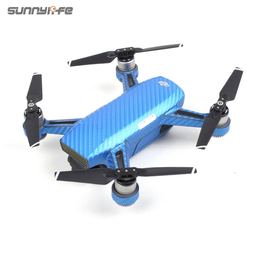 Sunnylife PVC Carbon Fiber Graphic Decals Camouflage Stickers Waterproof Skin for DJI SPARK
