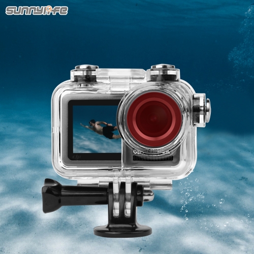 Sunnylife Sport Camera 60 Meters Waterproof Case Diving Shell Housing for OSMO ACTION Underwater Case