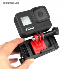 Sunnylife Universal Sports Camera Backpack Clamp Adjustable Clips for Action 4/ GoPro12/ Insta360 GO 3/ Osmo Action