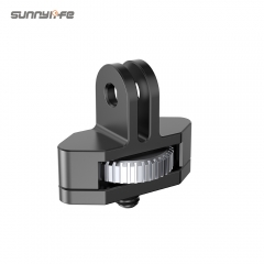 Sunnylife 1/4 GoPro Metal Adapter 360 Rotation Adjustable Aluminium Alloy Adapters for Pocket 2/Insta360 One X2/FIMI PALM 2/SLR Camera
