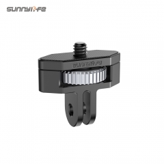 Sunnylife 1/4 GoPro Metal Adapter 360 Rotation Adjustable Aluminium Alloy Adapters for Pocket 2/Insta360 One X2/FIMI PALM 2/SLR Camera