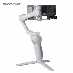 Sunnylife Handheld Gimbal Action Camera Adapter Switch Mount Plate Stabilizer for GoPro 9/8/Osmo Action for OM 5/OM4 SE/Osmo Mobile 3/Insta360 Flow Pro