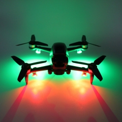 Sunnylife 4pcs Night Flight Light Red Green Strobe Flash Mini Lamps Anti-lost Navigation Lights for MAVIC 3/Mini SE/DJI FPV/Air 2S/Fimi X8SE 2022/Autel EVO II Series