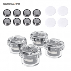 Sunnylife 4pcs Night Flight Light Red Green Strobe Flash Mini Lamps Anti-lost Navigation Lights for MAVIC 3/Mini SE/DJI FPV/Air 2S/Fimi X8SE 2022/Autel EVO II Series