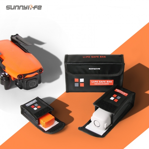 Sunnylife Li-Po Safe Bag Explosion-proof Battery Safe Storage Bags Accessories for EVO Nano/Lite Series