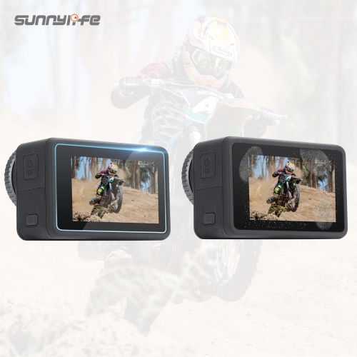 Sunnylife Lens Screen Protective Film Tempered Glass Film for OSMO Action 3 Sport Camera