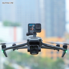 Sunnylife Drone Light Bracket Sports Camera Holder for Mavic 3/ Pro/ Classic for Insta360 X3/ OSMO ACTION 3/ ACTION 2/ GoPro 11 Camera