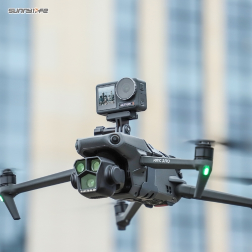 Sunnylife Drone Light Bracket Sports Camera Holder for Mavic 3/ Pro/ Classic for Insta360 X3/ OSMO ACTION 3/ ACTION 2/ GoPro 11 Camera