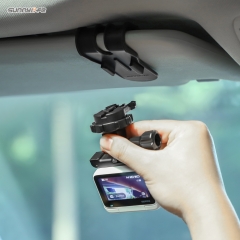 Sunnylife Car Sun Visor Mount Action Camera Holder Cell Phone Vlog Mount 360°Rotating for Insta360 GO 3/360 X3/GoPro 12/Action 3