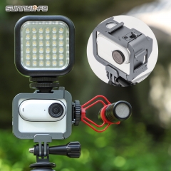 Sunnylife Aluminum Alloy Protective Case Frame Mount Adapter Cold Shoe Brackets Housing Shell Cover for Insta360 GO 3