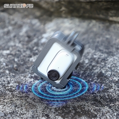 Sunnylife Aluminum Alloy Protective Case Frame Mount Adapter Cold Shoe Brackets Housing Shell Cover for Insta360 GO 3