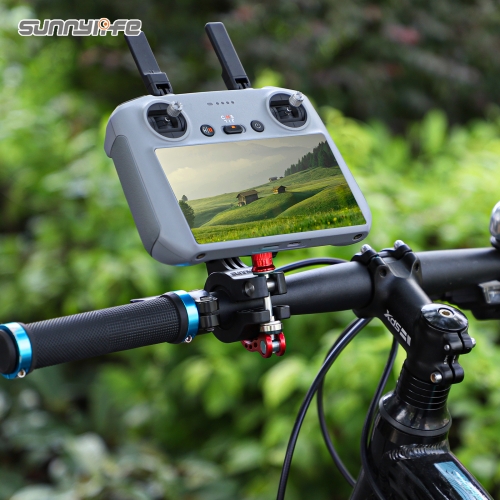 Sunnylife Remote Controller Holder on Bicycle Action Camera Bracket Mount Following Shot Accessories for AIR 3 for DJI RC 2