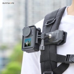 Sunnylife 360 Degree Rotation Swivel Backpack Clip Magnetic Suction Action Camera Mount for Insta360 GO 3 /GoPro 12/ Action 4