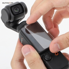 Sunnylife Lens Screen Protector Tempered Glass Protective Film Action Camera Accessories for Osmo Pocket 3