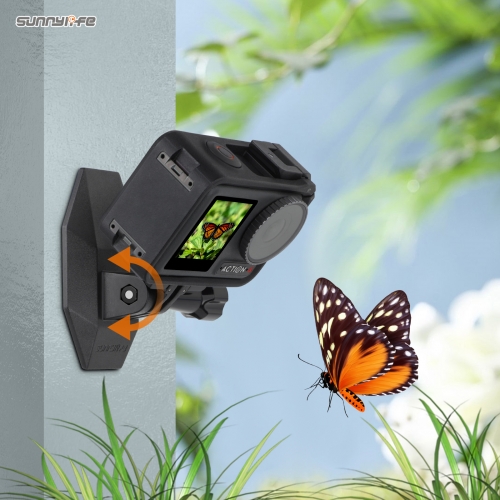 Sunnylife Universal Magnetic Base Action Camera Mount Angles Adjustable for Osmo Pocket 3/ Insta360 GO 3/ Action 4