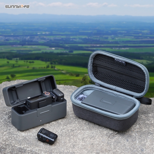 Sunnylife Mini Carrying Case Wireless Microphone Storage Bag Hard Case Outdoor Traveling Vlog Accessories for DJI Mic 2/1