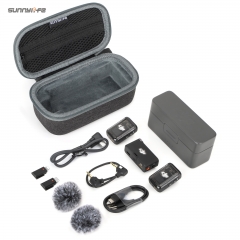Sunnylife Mini Carrying Case Wireless Microphone Storage Bag Hard Case Outdoor Traveling Vlog Accessories for DJI Mic 2/1