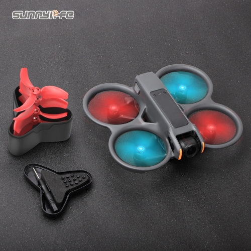 3032S Propellers Lightweight Colored Propellers Case Storage Box Protective Mini Case Drone Propellers Accessories for Avata 2