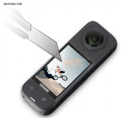 Sunnylife 3D Curved Screen Protector Tempered Glass Film HD Bubble-Free Scratch-proof Protective Film for Insta360 X5/4