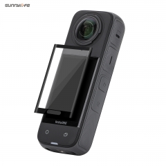 Sunnylife 3D Curved Screen Protector Tempered Glass Film HD Bubble-Free Scratch-proof Protective Film for Insta360 X5/4