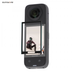 Sunnylife 3D Curved Screen Protector Tempered Glass Film HD Bubble-Free Scratch-proof Protective Film for Insta360 X5/4