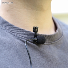 Lavalier Microphone Clip-on Lav Mini Mic Video Recording Interviews Living Performance Accessories for Insta360 X4