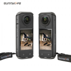 Sunnylife Graphene Case High Thermal Conductivity Protective Case Frame Scratch-proof Cover Lanyard Hand Strap for Insta360 X4