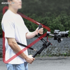 Sunnylife Adjustable Sling Handgrip Gimbal Sling Handle Weight-Reducing Shoulder Strap Stabilizer Belt Neck Lanyard for RS 3/RS 4/RS 4 PRO