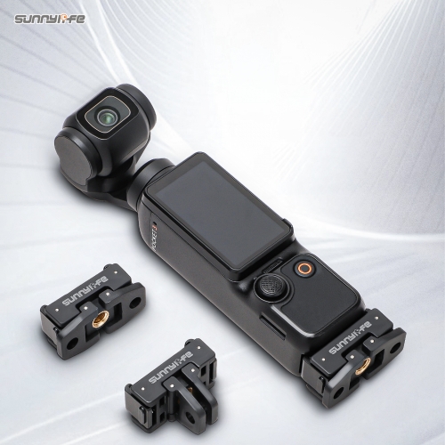 Sunnylife Foldable Quick Release Adapter Mount Action Camera Selfie Stick Tripod Adapter Cam Accessories for OSMO POCKET 3