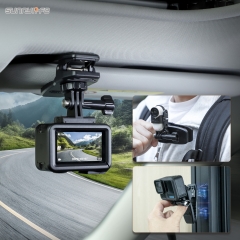 Sunnylife Car Sun Visor Mount Action Camera Magnetic Holder Cell Phone Vlog Mount 360° Rotating for Action 5 Pro/ 360 X4/ GoPro 13
