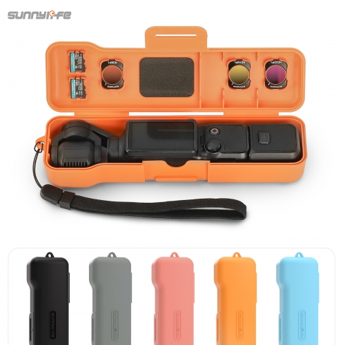 Sunnylife Protective Case Gimbal Camera Protector with Lanyard Shock-proof Protective cover Storage Box Accessories for Osmo Pocket 3