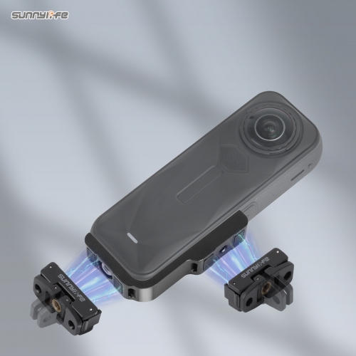 Sunnylife L-Type Vertical-Horizontal Mount with Magnetic Adapter Quick Release Mount Adapter Stand for Insta360 X5/4